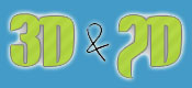 3D 2D images logo