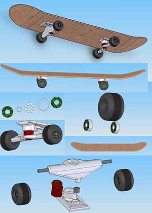 Skateboard done in CAD